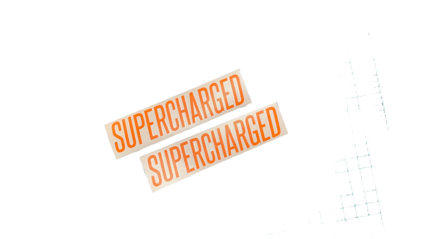 Supercharged decals