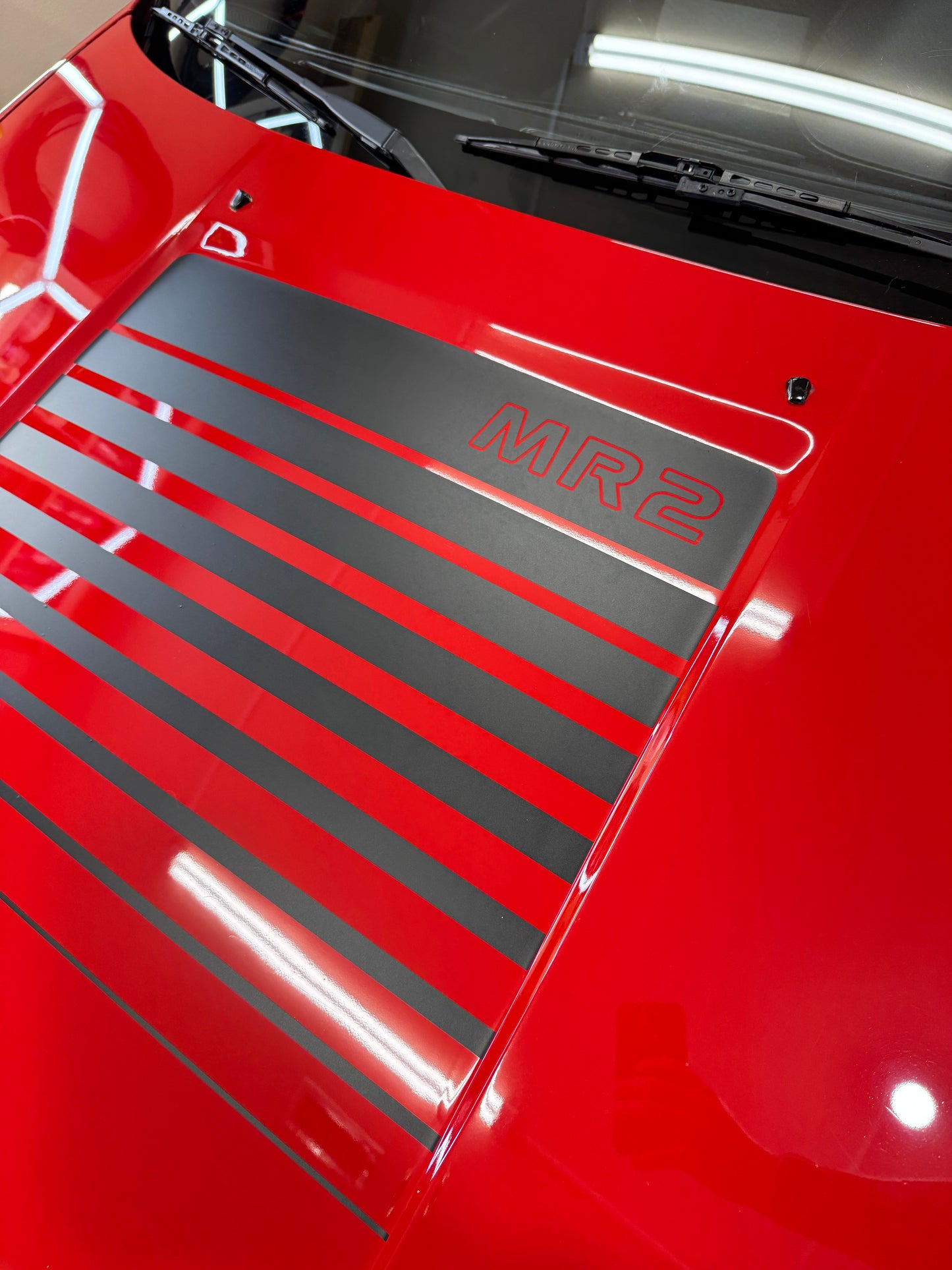 Toyota MR2 hood decal.