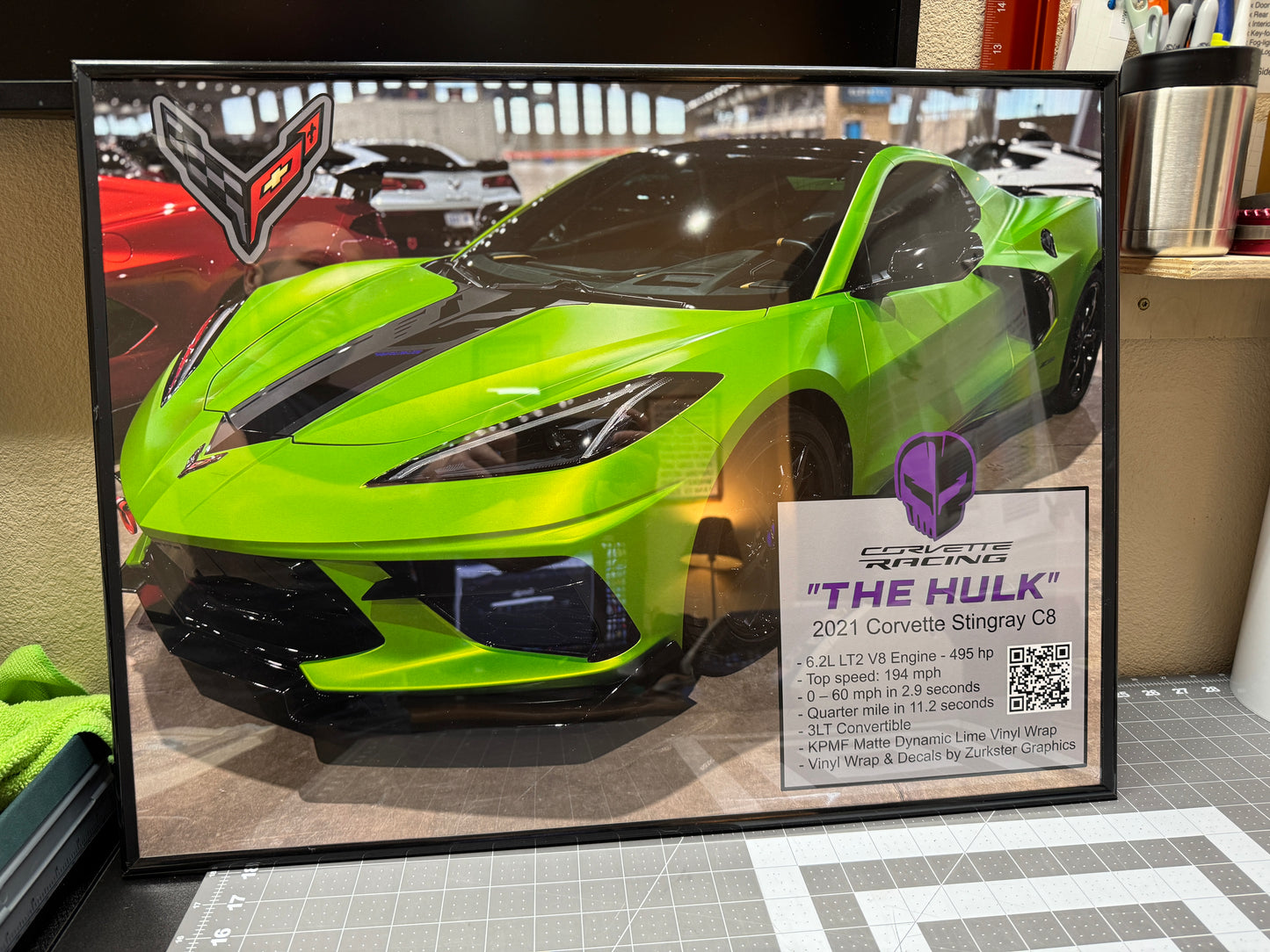 Custom Car Show Poster 18x24