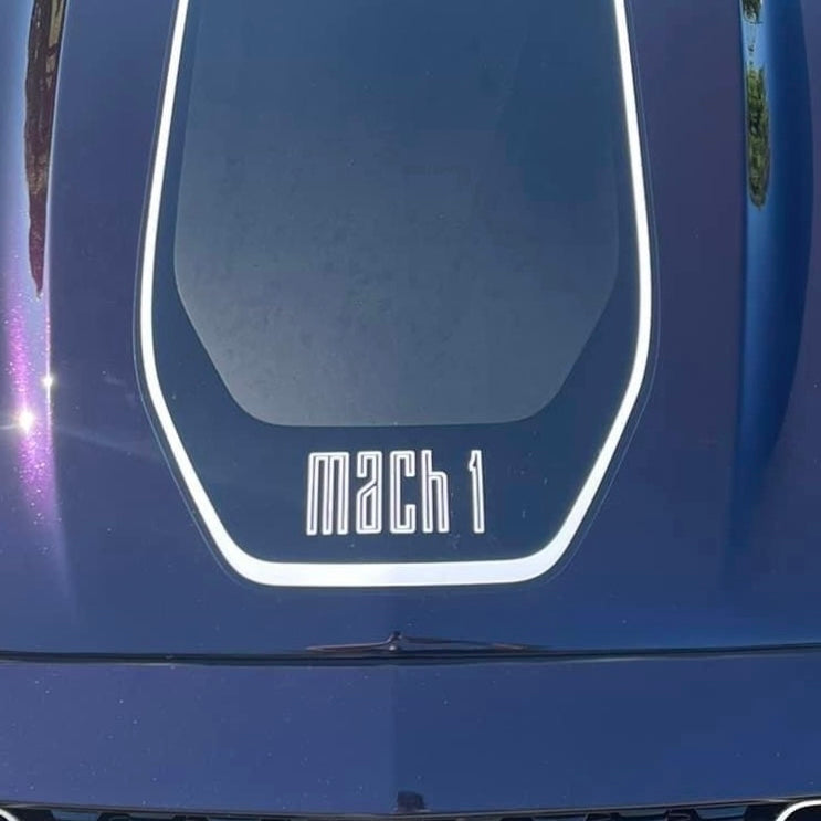 Mach 1 Hood Decal Overlay