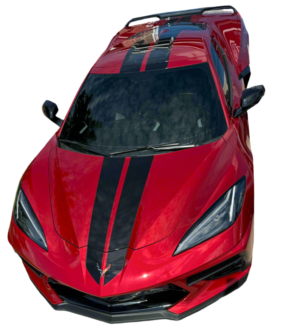 C8 2024 Style Racing Stripes