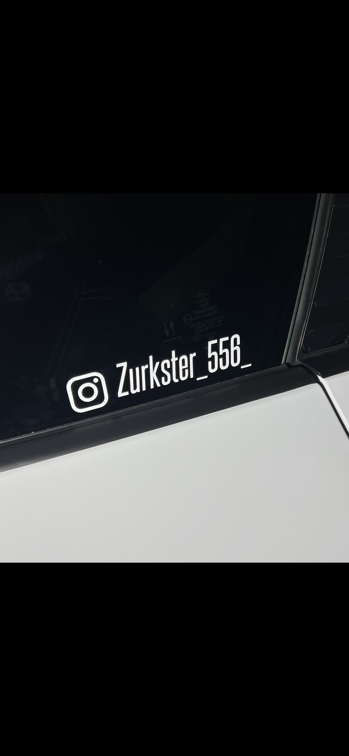 7 inch Custom Instagram/TikTok Decal