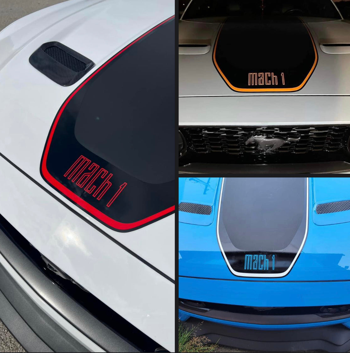 Mach 1 Hood Decal Overlay