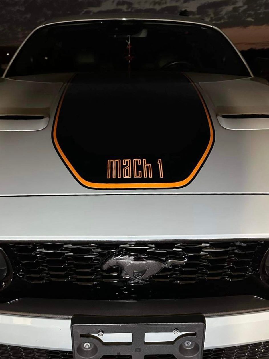 Mach 1 Hood Decal Overlay