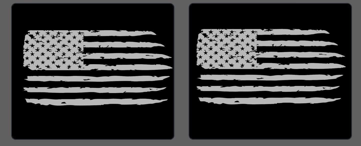 S550 American Flag Visor Warning overlay.