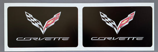 C7 Corvette Visor Warning Label Overlays