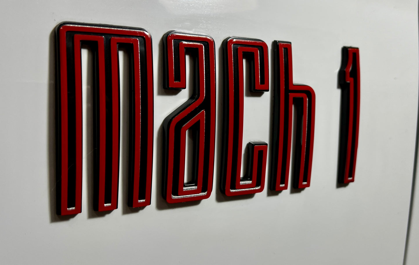 Mach 1 Side Fender Badge Overlays