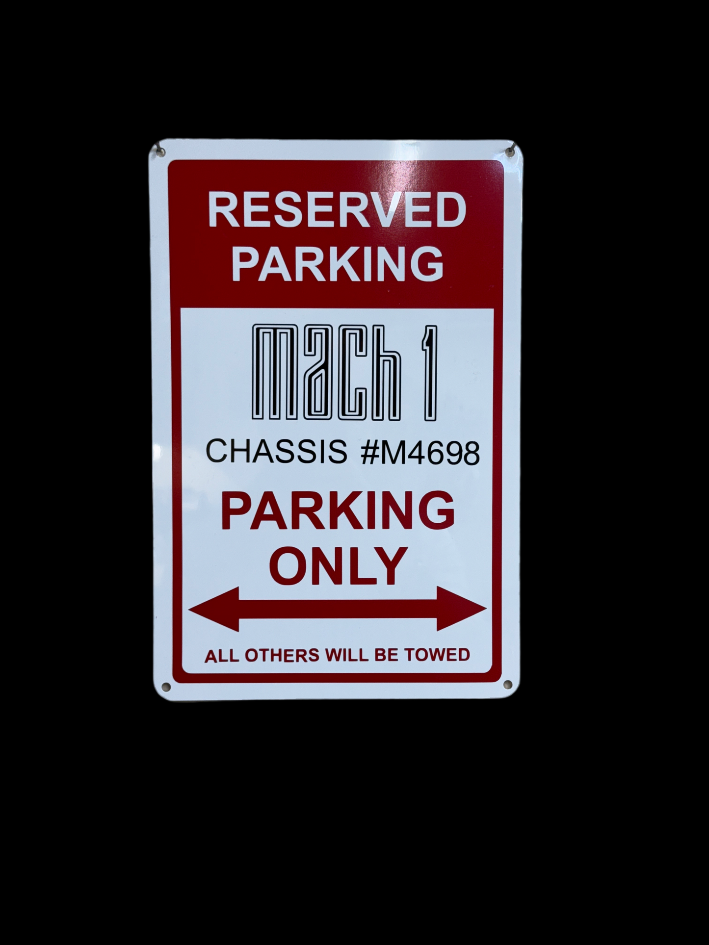 Reserved Parking Sign